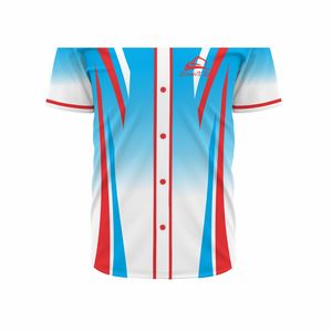 Jersey de béisbol y softbol con botón completo unisex personalizable de talla grande, ropa suave transpirable para adultos, eventos de equipo, diseño impreso - Product Image 3