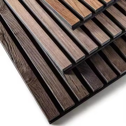 Modern Wooden Design Acoustic Wall Panel Anti-Sound Absorption Wood Slat Acoustic Panels for Bedroom Warehouse Use Made