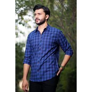 Camisa Casual de Algodón para Hombre LOGAN con Logotipo Personalizado, Mangas Largas, Diseño a Cuadros, Tela 100% Popelina, Suministro ODM - Product Image 2