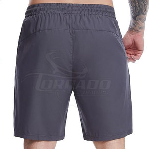 Short coupe-vent pour hommes avec logo personnalisé pour l'été Short décontracté à taille élastique Short en coton et polyester - Product Image 6
