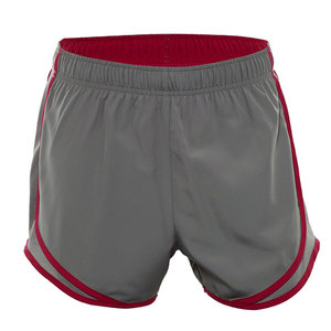 Pantalones cortos de gimnasio de alto rendimiento para mujer, pantalones cortos deportivos atléticos tejidos para correr con logotipo, pantalones cortos deportivos de cintura alta de talla grande - Product Image 4