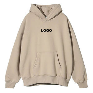 Sweat à capuche unisexe oversize et court, haute qualité, 100% coton, logo personnalisé, impression unie en relief, grammage lourd – pour l'hiver, pour les États-Unis - Product Image 2