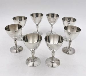 Vente chaude Verres à vin en acier inoxydable 304 de haute qualité, durables, personnalisés, couleurs argentées, en provenance d'Inde - Product Image 5