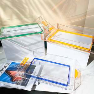 Plateau en acrylique au design unique pour les desserts et le service des aliments, parfait pour l'affichage des restaurants et les accessoires de la maison ou de l'hôtel - Product Image 6