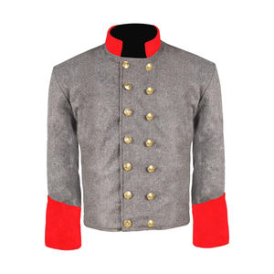 Veste en laine de reproduction américaine à simple boutonnage, style confédéré historique - Product Image 1