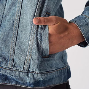 Vestes bleues en tissu brut, style décontracté, look propre, formelles, décontractées, en jean, pour les affaires, offrant une apparence plus élégante - Product Image 4