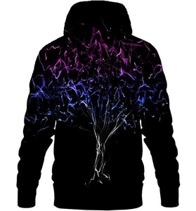 Nouvelle collection de 100% coton à manches longues épaule pente col rond imprimé confortable grande taille hommes pull à capuche - Product Image 2