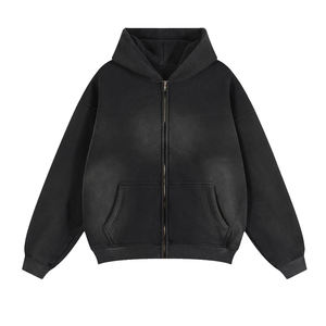 Sudadera con Lavado Ácido de Peso Pesado, Logotipo Personalizado para Impresión Puff, Sudadera con Capucha de Algodón y Poliéster para Invierno - Product Image 1