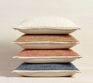 Rustic Cotton Lumbar <b>Cushion</b> Cover with Textured Weave Modern Farmhouse or Boho Decor Function Pillows & Positioners - Product Image 6