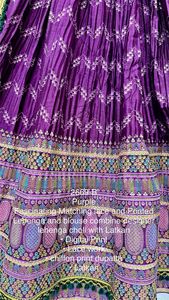 Fascinant imprimé Lehenga et chemisier combinent designer lehenga choli avec lankaise et quatre côtés belle dentelle dupatta - Product Image 2