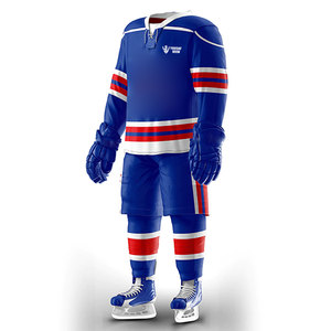 Meilleure vente en gros uniforme de hockey sur glace unisexe de haute qualité uniforme de hockey sur glace respirant - Product Image 4