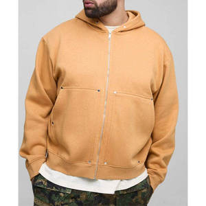 Sudadera con capucha de la mejor calidad Fabricantes de ropa para hombre Logotipo personalizado Sudadera con capucha Boxy Fit Sudaderas con capucha para hombre de peso pesado en blanco - Product Image 1