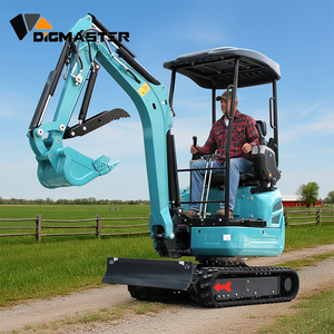 Mini-excavatrice télescopique de 1,7 tonne avec moteur Kubota D902, micro-excavatrice compacte de 1,7T avec changeur rapide et marteau - Product Image 2