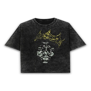 Il famigerato B.I.G. T-shirt oversize Black Acid Wash-t-shirt Streetwear Unisex di alta qualità, moda Casual alla moda - Product Image 1