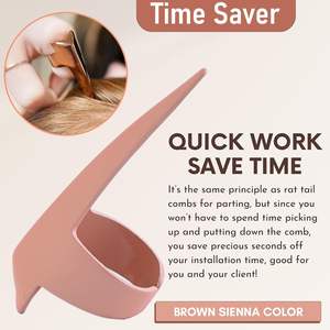 Hair extension tools Hair <b>Braiding</b> tools Stitch <b>Braid</b> Finger Tool for Stitch <b>Braiding</b> Tool Durable Dreadlocks <b>Wig</b> Curling Quick - Product Image 6