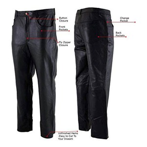 Custom Canvas Breathable Winter Men Slim Straight Motorcycle Pants Elastic <b>Waist</b> Casual - Product Image 2