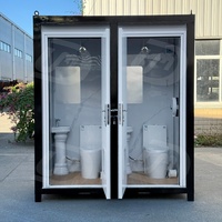 WC portable de camping extérieur UMD avec panneau sandwich, toilettes compostables écologiques, unité de douche à louer, garantie 1 an