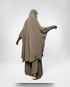 Jilbab เสื้อผ้าอิสลามสำหรับผู้หญิงผ้าโพลีเอสเตอร์คุณภาพสูงทำมือแขนยาวขนาดใหญ่พิเศษ - Product Image 4