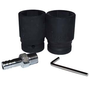Clé à chocs pneumatique personnalisable 2200 Nm/1620 pi-lb avec douilles, marteau à enclumes, support OEM - Product Image 4