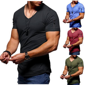 Camiseta de ajuste urbano para hombre, camisetas de algodón sólido para hombre, Camiseta de algodón de alta calidad para hombre, camiseta personalizada con diseño de botones, camiseta de ajuste americano - Product Image 1