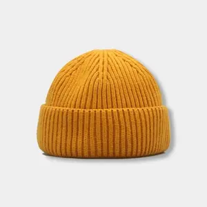 Gorro de punto de invierno para sombreros Unisex mantener caliente estilo Hip Hop calle Casual varios colores gorros de acrílico de alta calidad - Product Image 4