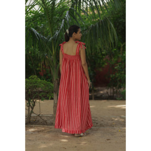 Women's Cotton <b>Boho</b> Halter <b>Dress</b> Pockets Indian Hand Block Print Adjustable Tie Straps <b>Summer</b> Sundress for Leisure Day Great - Product Image 3