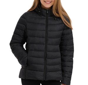 Chaqueta acolchada con capucha de alta calidad, chaqueta acolchada informal con estilo al por mayor para mujer, chaqueta de invierno a prueba de viento de color personalizado - Product Image 1