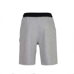 Recién llegado, pantalones cortos para hombre, ropa de entrenamiento con logotipo personalizado, ropa deportiva de Color gris y negro, pantalones cortos para correr de algodón y poliéster - Product Image 3
