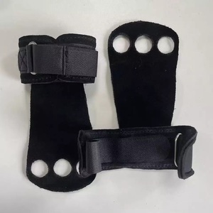 GAF Gym Fitness Gymnastics Poignées en fibre Protecteur de paume 3 trous Poignée en cuir pour hommes et femmes - Product Image 2