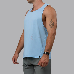 Custom Logo <b>Men</b> Running Tank Tops High Quality Mesh <b>Vest</b> <b>White</b> Gym Fitness Workout Outdoor Sportswear Wholesale - Product Image 6