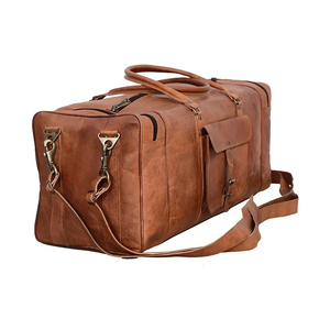 Sac de voyage imperméable de qualité supérieure en cuir véritable, taille cabine, unisexe, en vente - Product Image 1