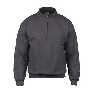 Nouveautés Sweat-shirt en coton brodé à demi-zip Manches longues Pull à fermeture éclair Sweat-shirt à quart de zip Personnalisé pour l'entraînement - Product Image 1