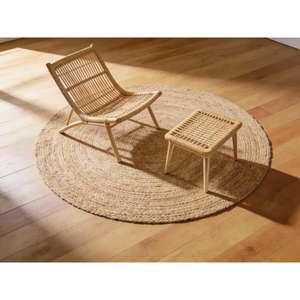 High Quality Eco-friendly <b>Round</b> <b>Jute</b> <b>Rug</b> Handmade <b>Jute</b> Cotton Carpet and <b>Rug</b> Customized Size for Wholesales for Home Decor - Product Image 1
