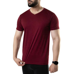 T-shirt musculaire ajusté en coton polyester de haute qualité en gros pour hommes, séchage rapide, personnalisé, 100% polyester, séchage rapide - Product Image 6