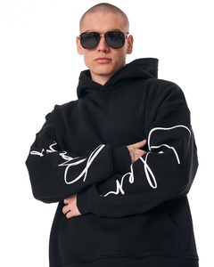 OEM service personnalisé surdimensionné coton lourd hommes tissu personnalisé premium logo personnalisé à capuche offre en gros tendance 2024 qualité - Product Image 3