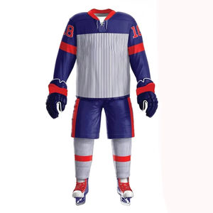 Ropa de hockey sobre hielo de calidad superior, conjuntos de uniformes fabricados en fábrica, precio al por mayor - Product Image 1