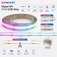 Bande LED numérique RGBCW 5-en-1, 1260 LED adressables, pixels de couleur magiques RGB+CW, ruban LED pour la décoration de la maison intelligente, éclairage de scène
