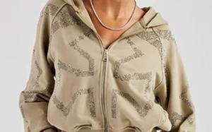 ชุดวอร์มประดับพลอยเทียมน้ำหนักเบาสวมใส่สบายสำหรับผู้หญิงชุดวิ่งผู้ชาย - Product Image 5