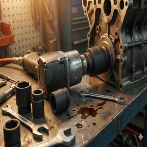 Jeu de douilles à chocs industrielles de 1 pouce, taille métrique de 17 mm à 115 mm, phosphate noir, outils de réparation automobile OEM pour garage - Product Image 5