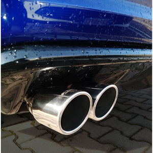 Terminale rotondo diametro 63mm a doppia inclinazione in acciaio inox - Product Image 2