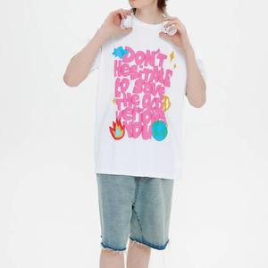 Odm 250 Gsm Puff Print T-shirts pour hommes T-shirt surdimensionné T-shirt personnalisé 3D gaufrage vêtements à manches courtes - Product Image 6