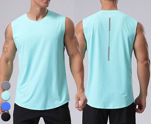 Camiseta sin mangas de gimnasio con logotipo personalizado para hombre, camiseta transpirable para entrenamiento, camisetas atléticas musculares, chaleco sin mangas, ropa deportiva para hombre - Product Image 2