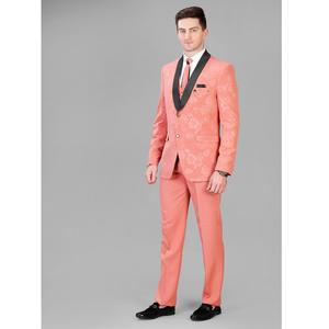 Traje de Hombre de 5 Piezas Color Durazno de Diseño de Calidad de Exportación para Oficina, Bodas, Fiestas y Eventos Corporativos Disponible para la Venta - Product Image 1