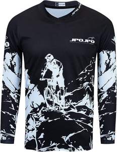 Camiseta de Ciclismo para Hombre, Manga Larga, Ropa Todoterreno, Camiseta de Motocross de Descenso, Transpirable, Ligera, que Absorbe la Humedad - Product Image 1