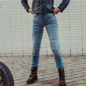 Pantalones Vaqueros de Mujer de Alta Calidad para Invierno, Cintura Media, Frente Plano, Ecológicos, Transpirables, Diseño Personalizable, Venta al por Mayor - Product Image 3