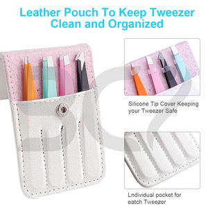 Pinzas de Acero Inoxidable con Punta Inclinada para Depilar Vello Encarnado y Dar Forma a las Cejas - Herramienta de Belleza Diaria Duradera - Product Image 4