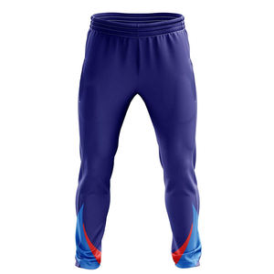 Mens <b>Royal</b> <b>Blue</b> Polo Tracksuit With Red Accents Short Sleeve <b>Shirt</b> And Jogger Pants Athletic Training Sportswear Set - Product Image 3