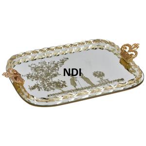 Qualité supérieure Vaisselle décorative faite à la main Décoration Traiteur Service Plateau en bois Nourriture & Petit déjeuner Dessert Plateau de service - Product Image 5