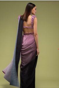 Bollwood Design-Saree de tela con pliegues para mujer, tejido con pliegues, lo último a la moda, para mujeres de todo el mundo, Exportación de la India - Product Image 6