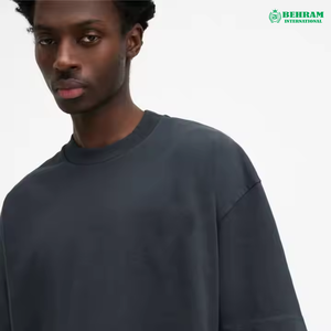 เสื้อยืดคอกลมโอเวอร์ไซส์ ผ้าฝ้าย 100% 300 กรัม เป็นมิตรกับสิ่งแวดล้อม พิมพ์โลโก้ได้ตามต้องการ ระบายอากาศได้ดี ไซส์ใหญ่ สไตล์วินเทจ ใส่สบายสำหรับฤดูร้อน - Product Image 5